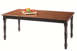 36x80 Clear Maple Wood Farm Table