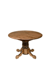 42" Round Cherry Wood Pedestal Table