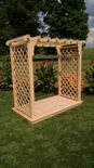 6'W Covington Arbor with Optional Deck