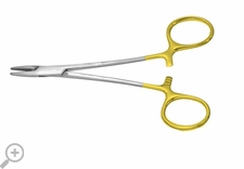 Miltex Halsey Needle Holder Tungsten Carbide, Serrated, 5" (127mm) length