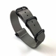 Seiko Compatible 5 Ring Ballistic Army Military Grey Nylon Replacement Watch Band Strap PVD #3012