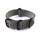 Seiko Compatible 5 Ring Ballistic Army Military Grey Nylon Replacement Watch Band Strap PVD #3012