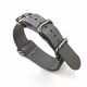 5 Ring Ballistic Army Military Grey Nylon Fabric 20mm Watch Band Strap #3011