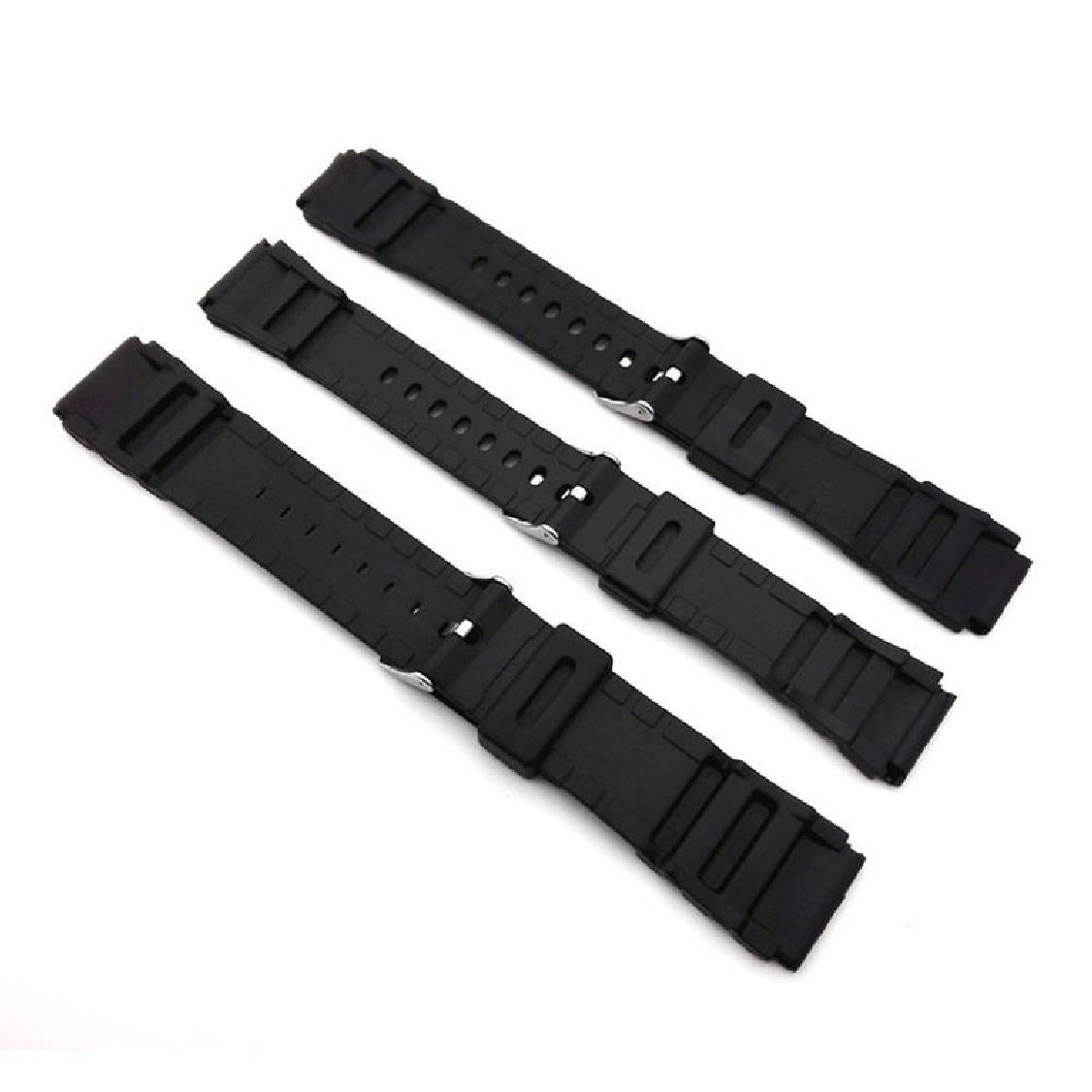 thumbnail image 2 of Nautica 28mm Black TPA Rubber Watch Band Replacement Strap - Fits Multiple Models (N16533G, N13530G, A13530G) 2 of 6