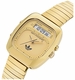 Adidas AO Style Digital Gold Dial Steel Band Watch AOSY25014