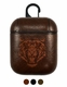 Apple AirPods 1 2 Pro Charging Case Leather Cover With Tiger Face Logo #0084