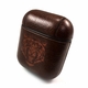 Apple AirPods 1 2 Pro Charging Case Leather Cover With Tiger Face Logo #0084