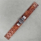 Brown Wooden Replacement Watch Band Butterfly Clasp Quick Release Strap #W001