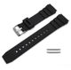 Armani Exchange Compatible Black Rubber Silicone Diver's Style Replacement Watch Band Strap SS Buckle #4031