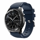 Breitling Compatible Dark Blue Navy Rubber Silicone Watch Band Strap Quick Release Pins #4043