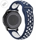 Michele Compatible Blue & White Sports Silicone Replacement Watch Band Strap Quick Release Pins #4078