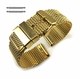 Armitron Compatible Gold stainless Steel Thick Mesh Replacement Watch Band Strap #5103