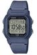 asio W800H-2AV Digital Watch 100M Water Resistant Blue Resin Band LED Stopwatch Alarm