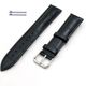 Baume & Mercier Compatible Black Elegant Croco Genuine Leather Replacement Watch Band Strap Steel Buckle #1041