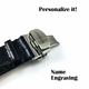 Hamilton Compatible Black Curved End Croco Leather Replacement Watch Band Strap Butterfly Clasp #1541
