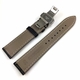 Black Croco Leather Replacement 18mm Watch Band Strap Butterfly Buckle #1031