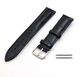 Black Elegant Croco Leather Replacement 12mm Watch Band Strap Steel Buckle #1041
