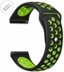 Black & Green Sport Silicone Replacement Watch Band Strap Quick Release Pins #4073