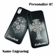Black iPhone & Samsung Aluminum Metal Phone Case Cover Skull With Cross #0006