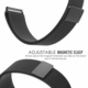 Movado Compatible Black Magnetic Clasp Steel Metal Mesh Milanese Bracelet Watch Band Strap #5042