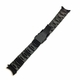 Black PVD 24MM Metal Stainless Steel Oyster Style Replacement Curved End Watch Band #7016