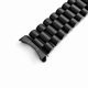 Timex Compatible Black PVD Metal Steel President Style Replacement Curved End Watch Band #7022