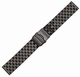 Breitling Compatible Black PVD SS Steel Metal Watch Band Strap Bracelet Double Locking Buckle #5052