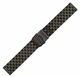 Samsung Galaxy Black PVD SS Steel Metal Watch Band Strap Bracelet Double Locking Buckle #5052