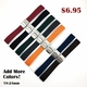 Bulova Compatible Red Silicone Replacement Watch Band Strap Double Locking Clasp #4431