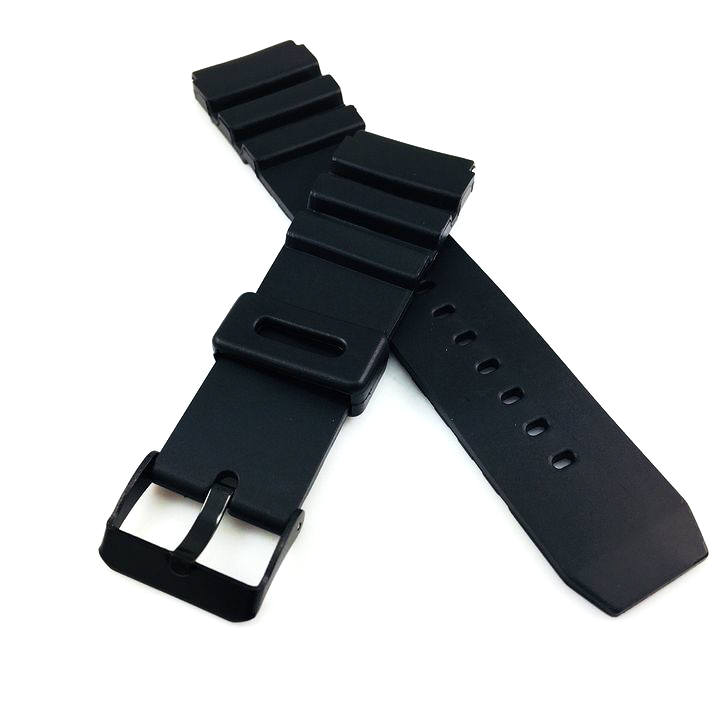 Armitron Compatible Black Rubber Silicone Diver's Style Replacement