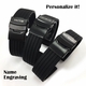 Emporio Armani Compatible Black Rubber Silicone Replacement Watch Band Strap PVD Double Lock Steel Buckle #4012