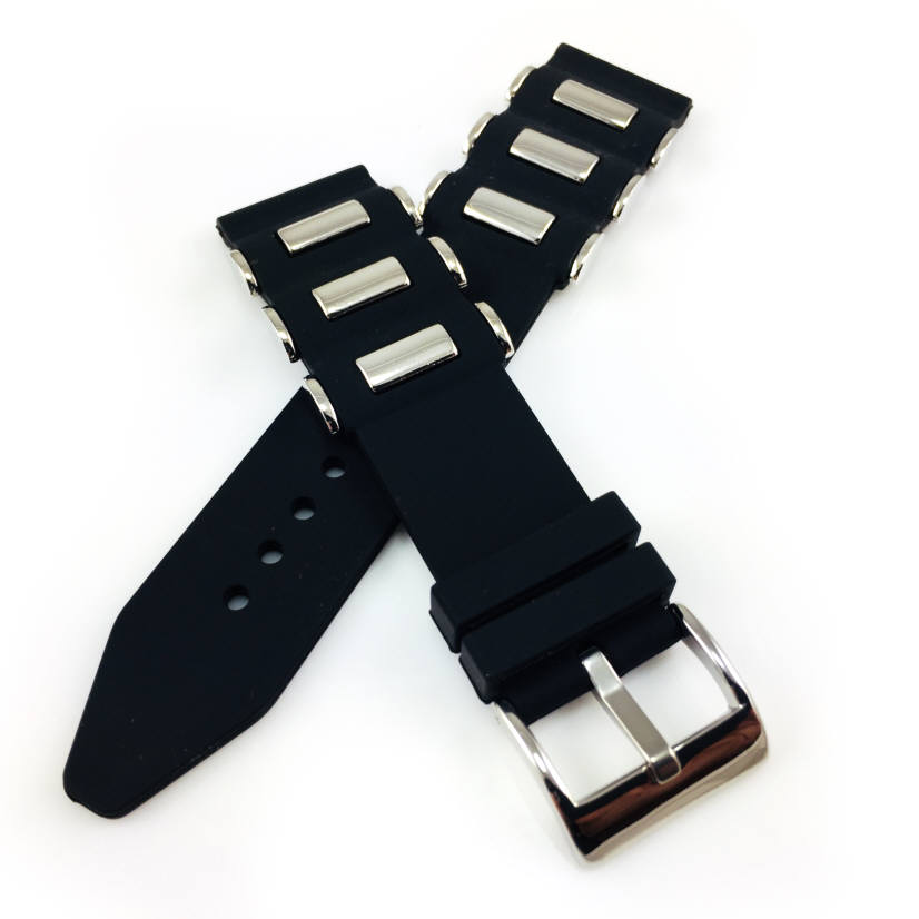 Black Silicone Replacement Watch Band 405926