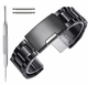 Black Tone Stainless Steel Watch Band #5016-20