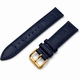 Guess Compatible Blue Croco Genuine Leather Replacement Watch Band Strap Gold Steel Buckle #1083