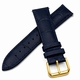 Guess Compatible Blue Croco Genuine Leather Replacement Watch Band Strap Gold Steel Buckle #1083