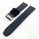 Rolex Compatible Black & Grey Double Side Rubber Silicone Replacement Watch Band Strap Belt #4061