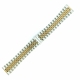 Tag Heuer Compatible Two Tone Rose Gold Metal Steel Jubilee Style Replacement Quick Release and Curved End Watch Band #7036