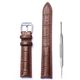 Brown Croco Leather Replacement Watch Band #1042-21