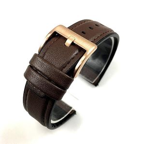 ★COURONNE★ Eclat Leather Strap_RCAAX25141BKX Clincher Bracelet - Oakbark with Nickel — YUKETEN
