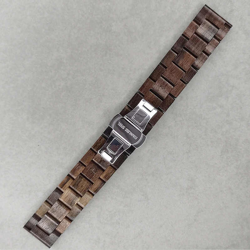 Citizen Compatible Brown Wooden Replacement Watch Clasp Quick Release