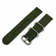 Tommy Hilfiger Compatible Green Nylon Watch Band Strap Belt Army Military Ballistic Silver Buckle #6033
