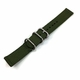 Tommy Hilfiger Compatible Green Nylon Watch Band Strap Belt Army Military Ballistic Silver Buckle #6033