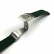 Fossil Compatible Green Silicone Replacement Watch Band Strap Double Locking Clasp #4432