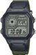 Casio AE1200WHUB-3AV Digital Watch Cloth Band World Time 100M Water Resistant AE-1200WHUB