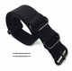 Casio Compatible 5 Ring Ballistic Army Military Black Nylon Replacement Watch Band Strap PVD #3014