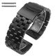 Casio Compatible Black PVD SS Steel Metal Watch Band Strap Bracelet Double Locking Buckle #5052