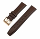 Rolex Compatible Brown Leather Watch Strap Quick Release Band Rose Gold Buckle #1527