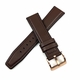 Rolex Compatible Brown Leather Watch Strap Quick Release Band Rose Gold Buckle #1527