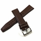 Orient Compatible Brown Leather Watch Strap Quick Release Band Silver Buckle #1512
