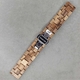 Seiko Compatible Brown Wooden Replacement Watch Clasp Quick Release Strap #W006
